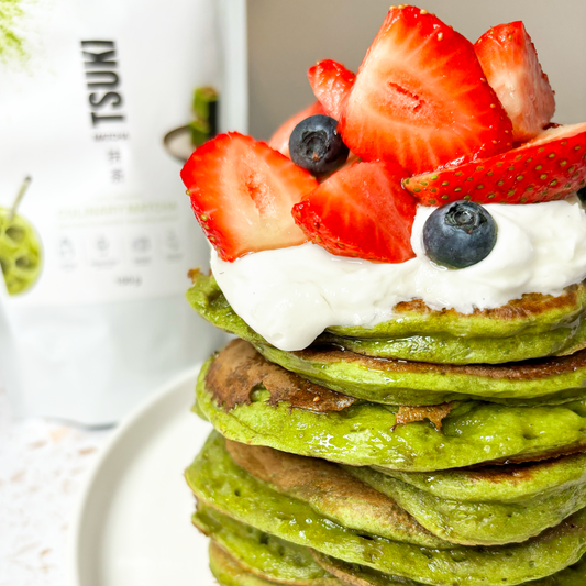 Pancakes fluffy et moelleux au matcha 🥞