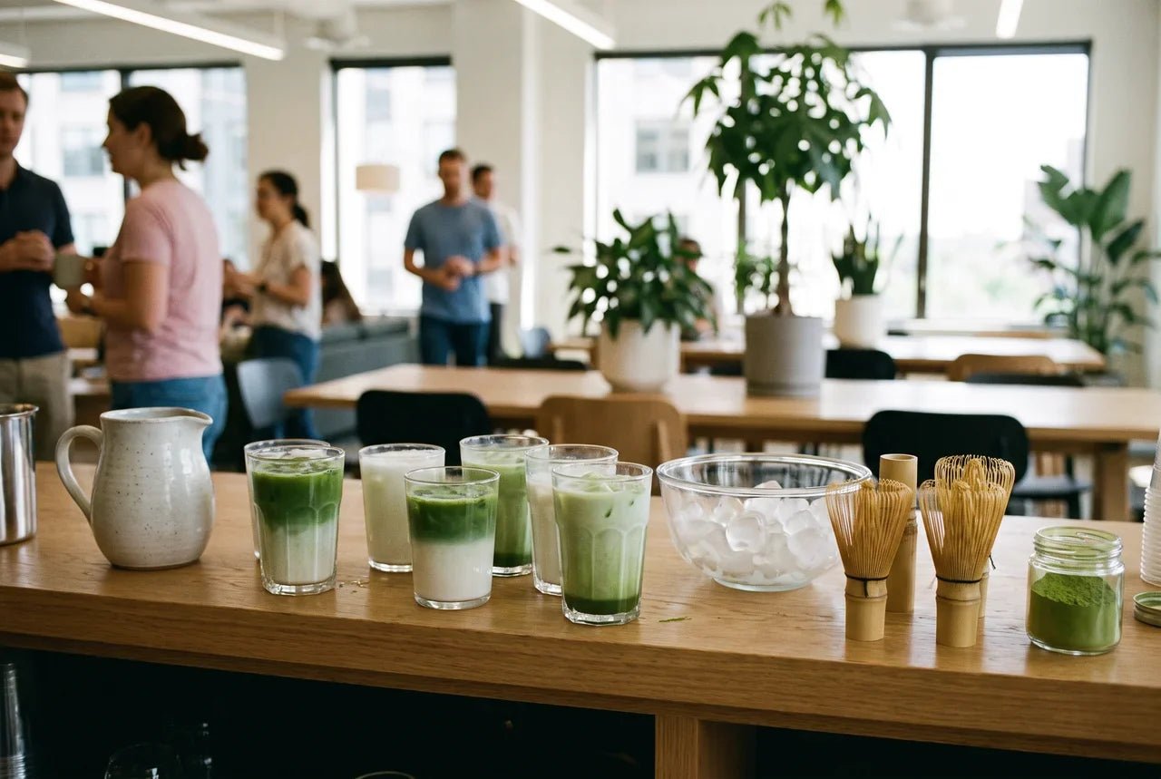 Bar à matcha en entreprise : l'alternative café qui séduit vos équipes l'été - Tsuki Matcha