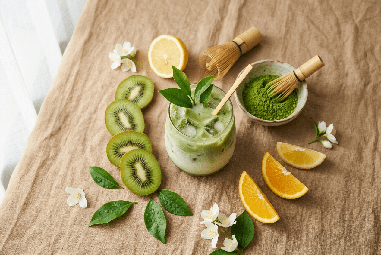 Collagène et acide hyaluronique : le duo peau et le rôle du matcha - Tsuki Matcha