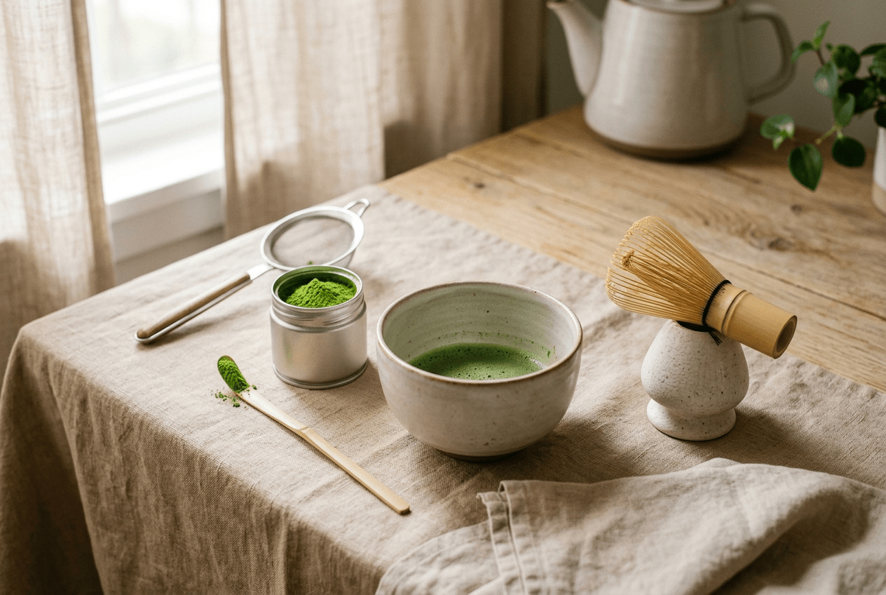 Comment créer sa matcha station à la maison - Tsuki Matcha