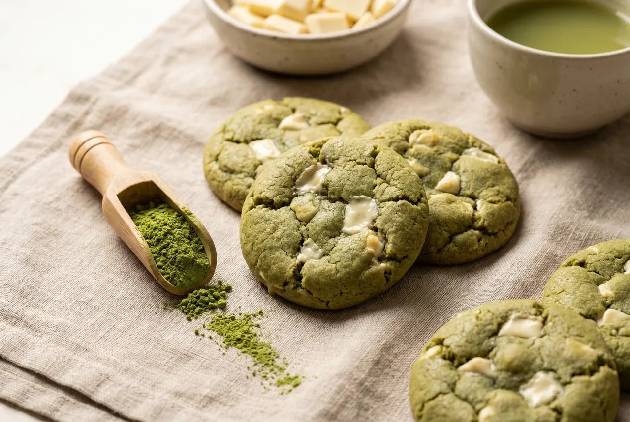 Cookie matcha chocolat blanc : la recette japonaise irrésistible - Tsuki Matcha