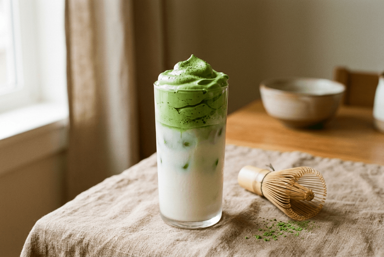Dalgona matcha : la recette du matcha fouetté crémeux - Tsuki Matcha