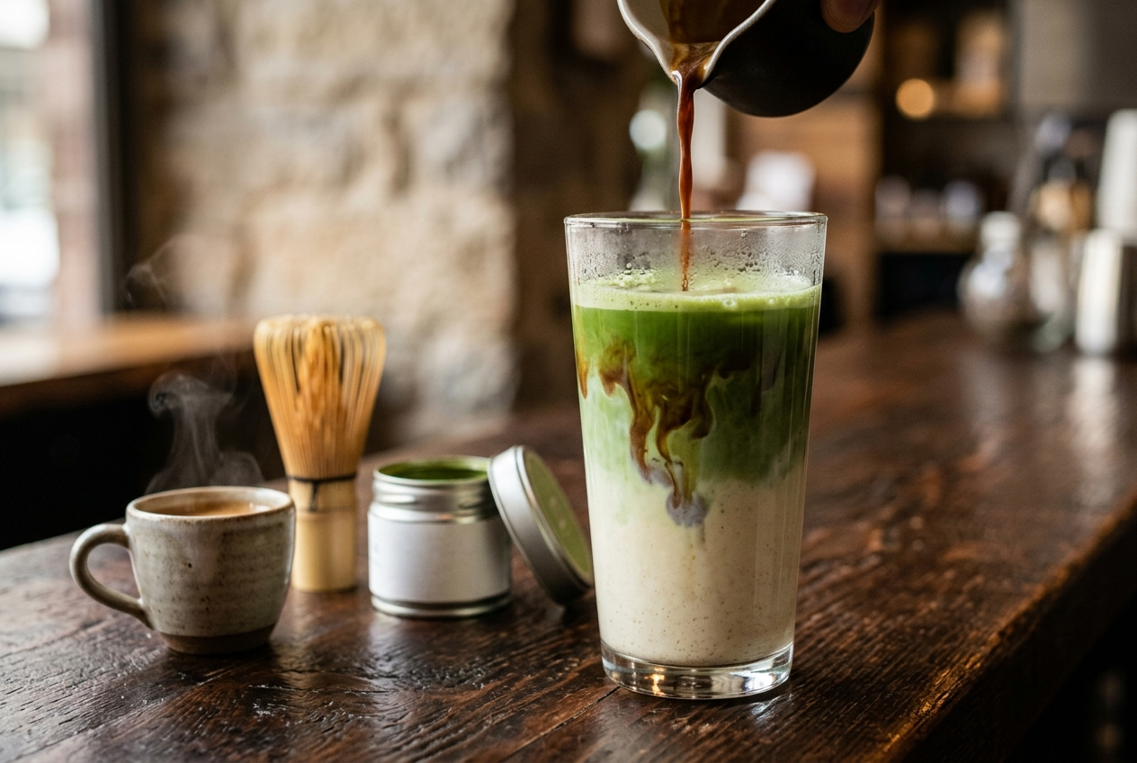 Dirty matcha : la recette espresso + matcha qui change tout
