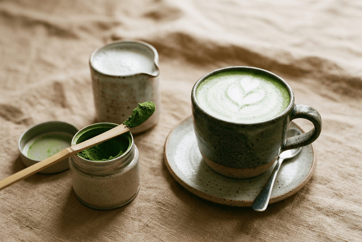 Dosage matcha latte : combien de grammes selon le lait et la taille du verre - Tsuki Matcha
