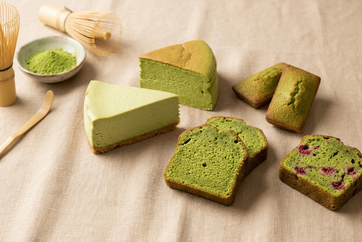 Gâteau matcha : 5 recettes faciles (cake, financier, cheesecake) - Tsuki Matcha