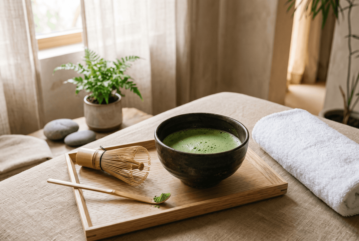 Le matcha dans les hôtels et spas : une offre bien-être qui fait la différence - Tsuki Matcha