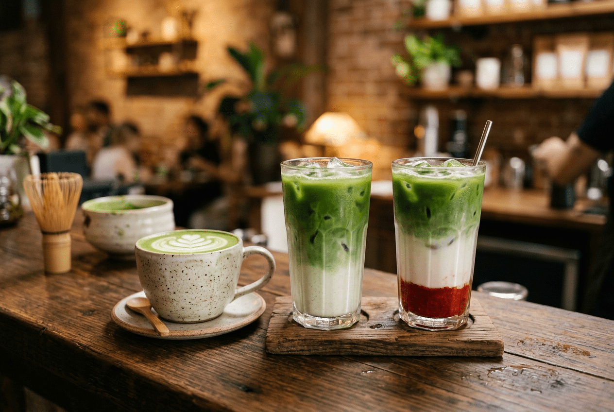 Le matcha latte parfait en café : la recette pro et les erreurs à éviter - Tsuki Matcha