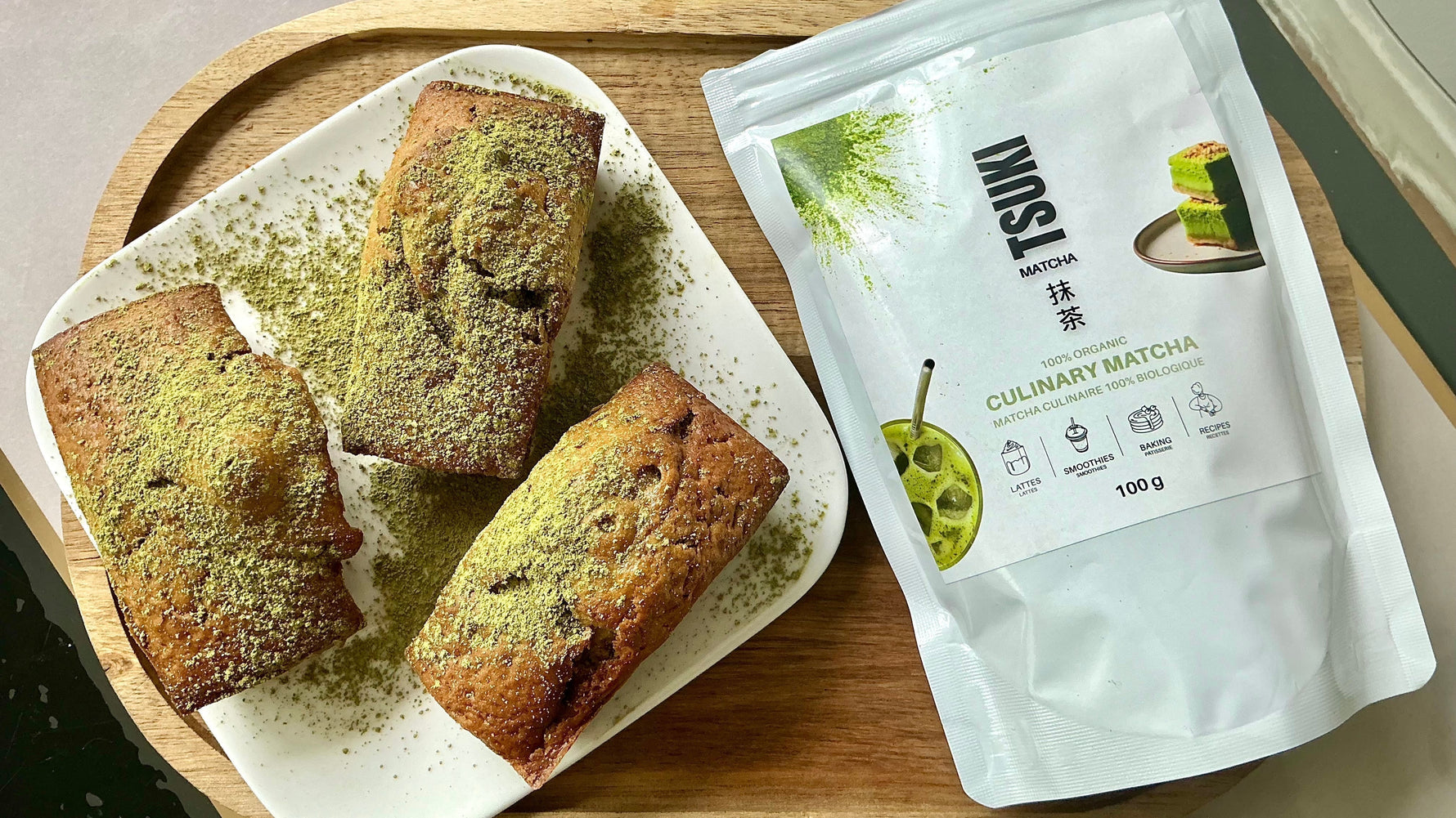 Matcha Banana Bread 🍌 - Tsuki Matcha