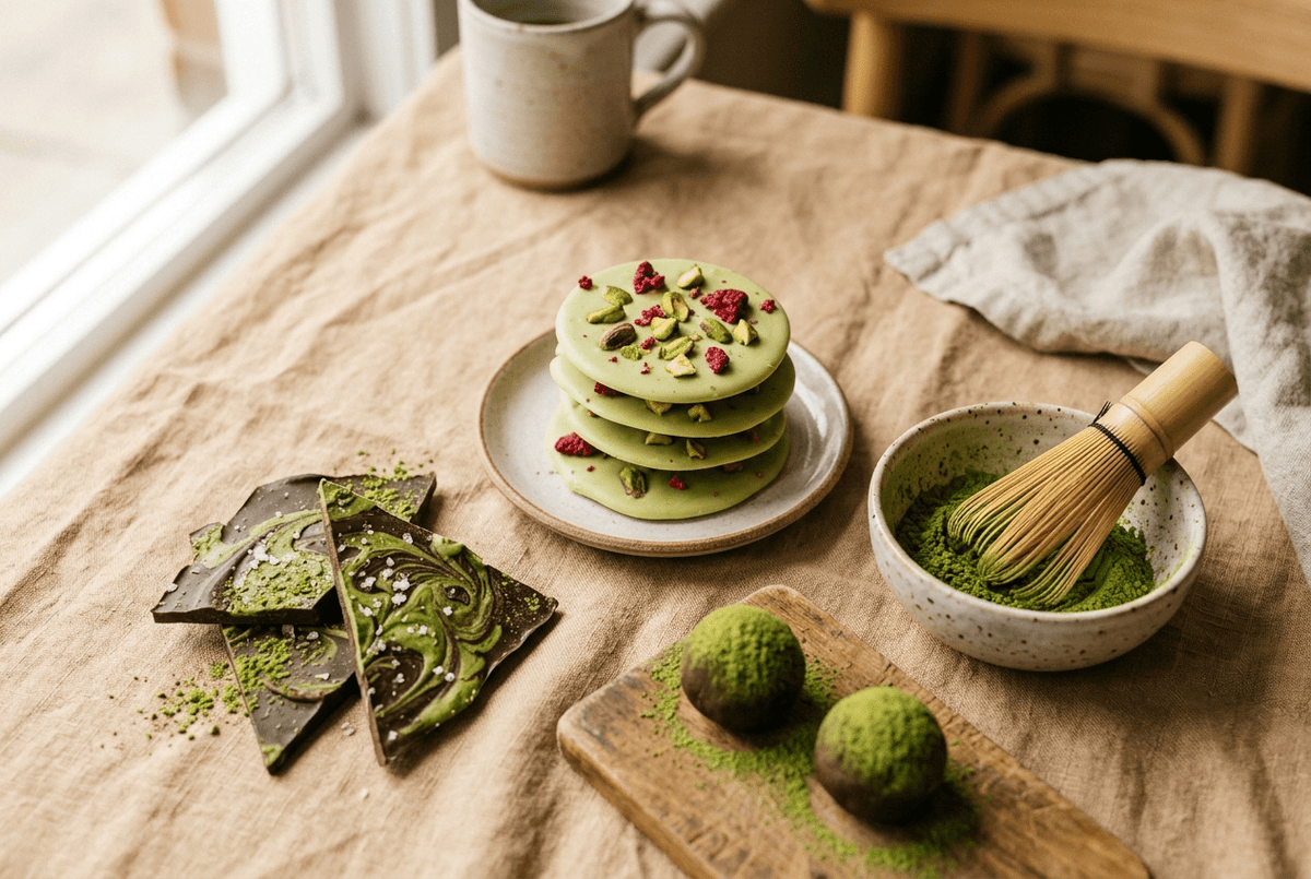 Matcha chocolat : nos meilleures recettes gourmandes pour twister vos douceurs - Tsuki Matcha