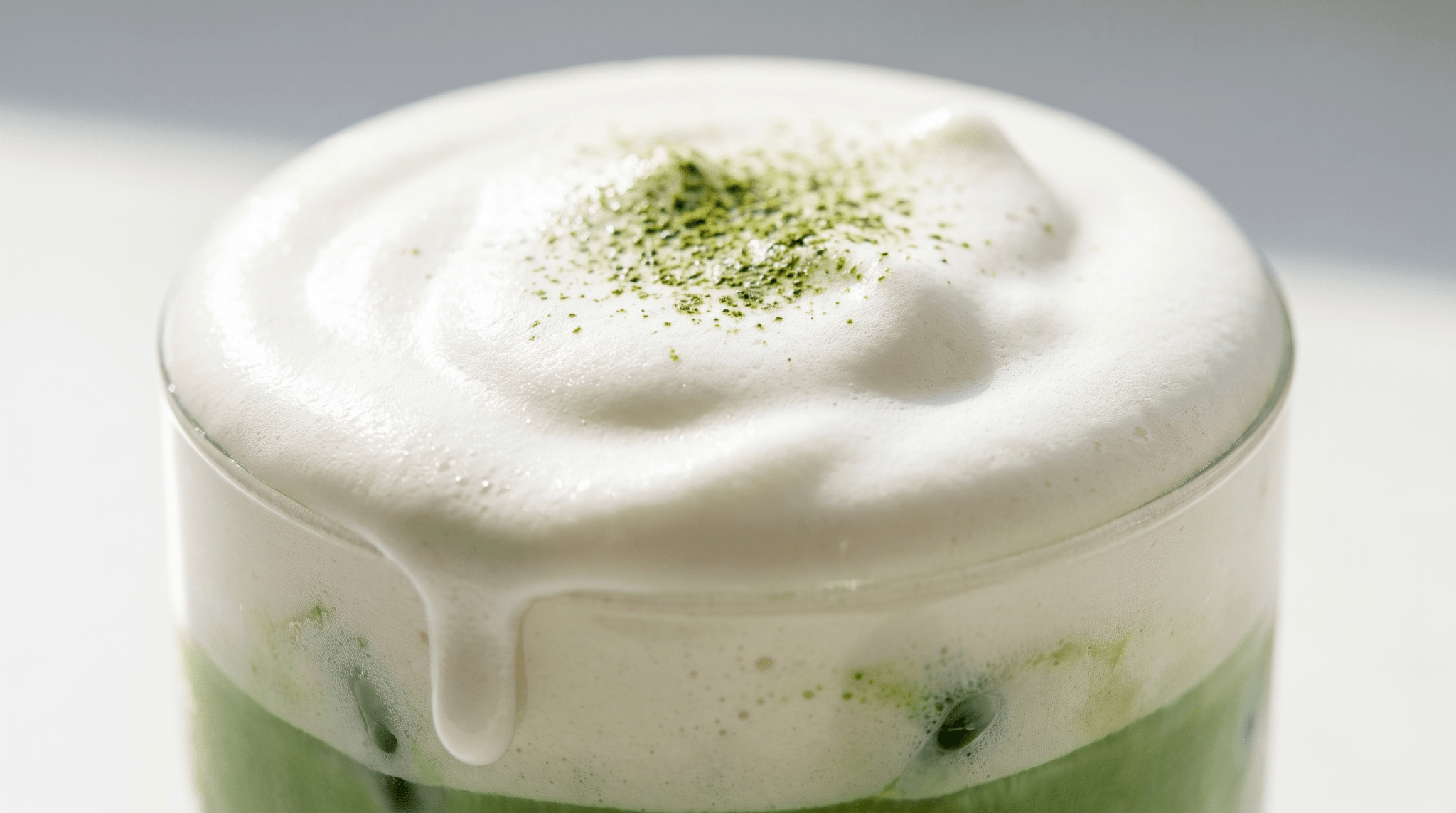 Matcha cold foam maison en 3 minutes - Tsuki Matcha