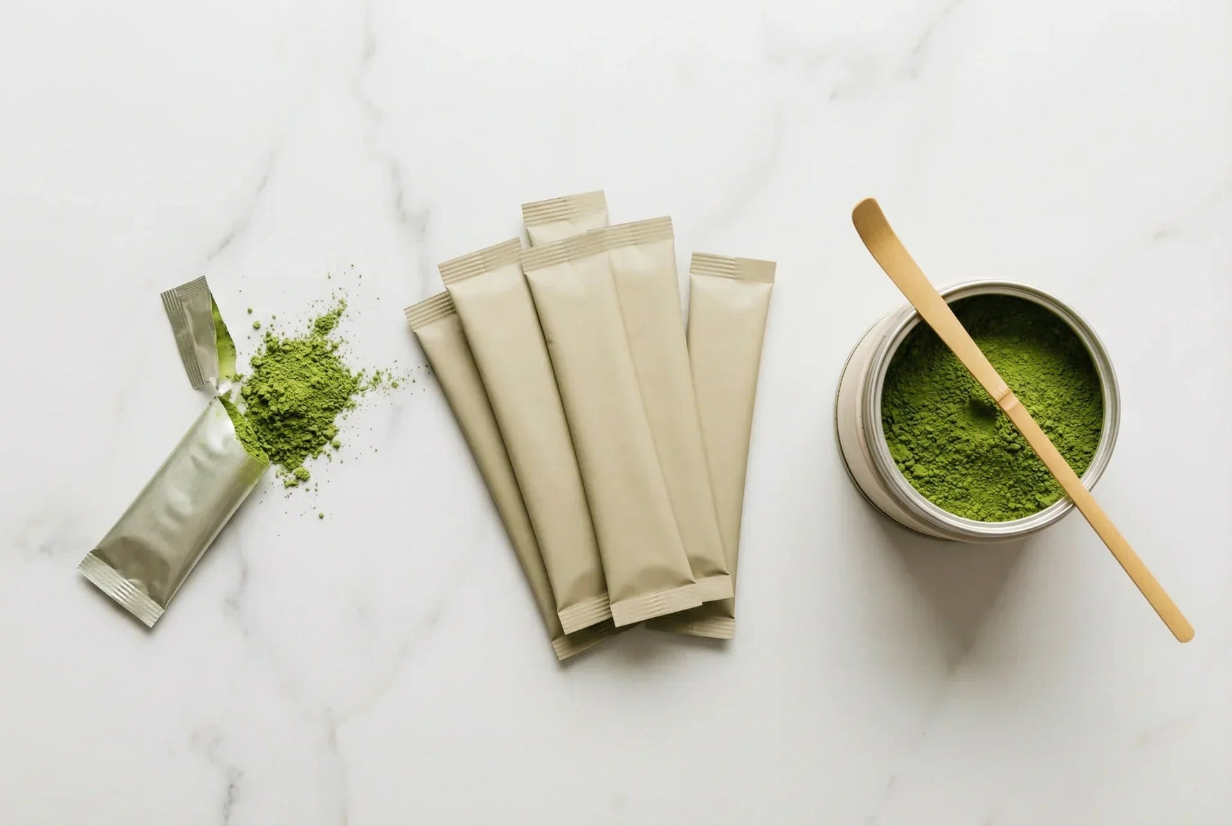 Matcha en sachet, stick ou poudre libre : quel format choisir ? - Tsuki Matcha