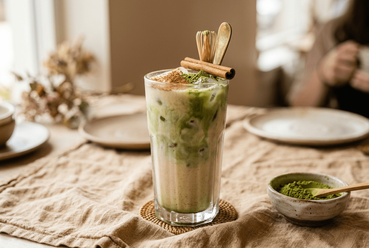 Matcha horchata : la recette fraîche et crémeuse - Tsuki Matcha