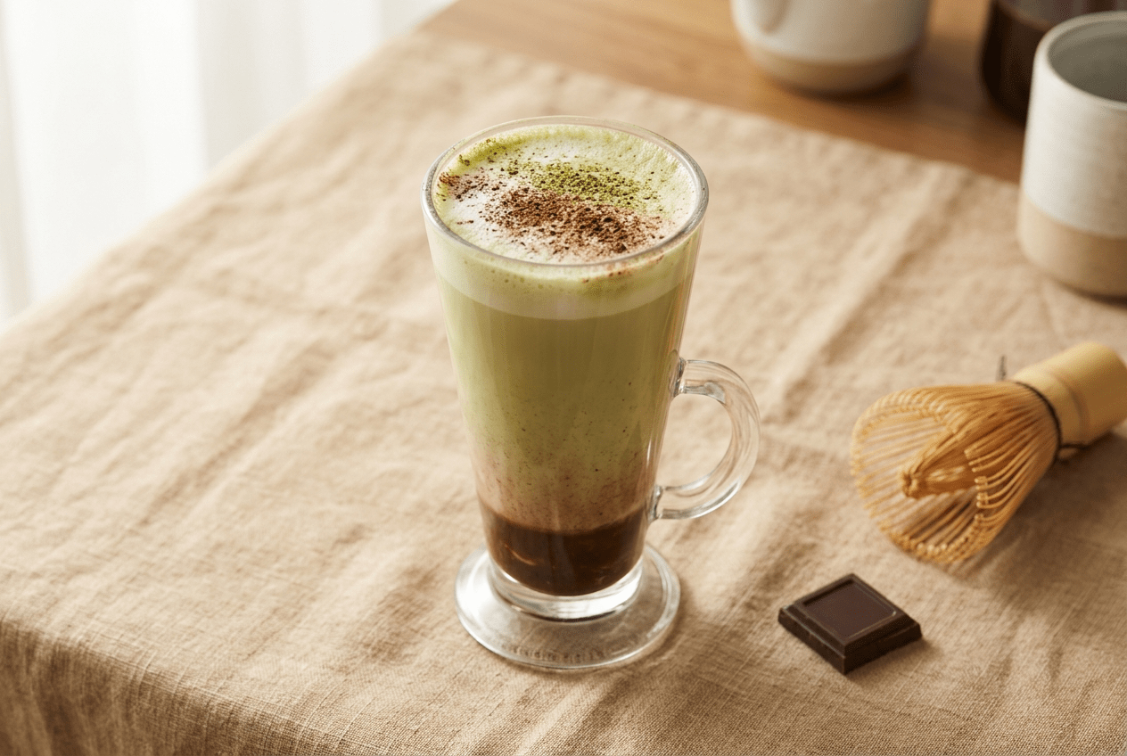 Matcha moka : la recette du mocha matcha chocolat maison - Tsuki Matcha