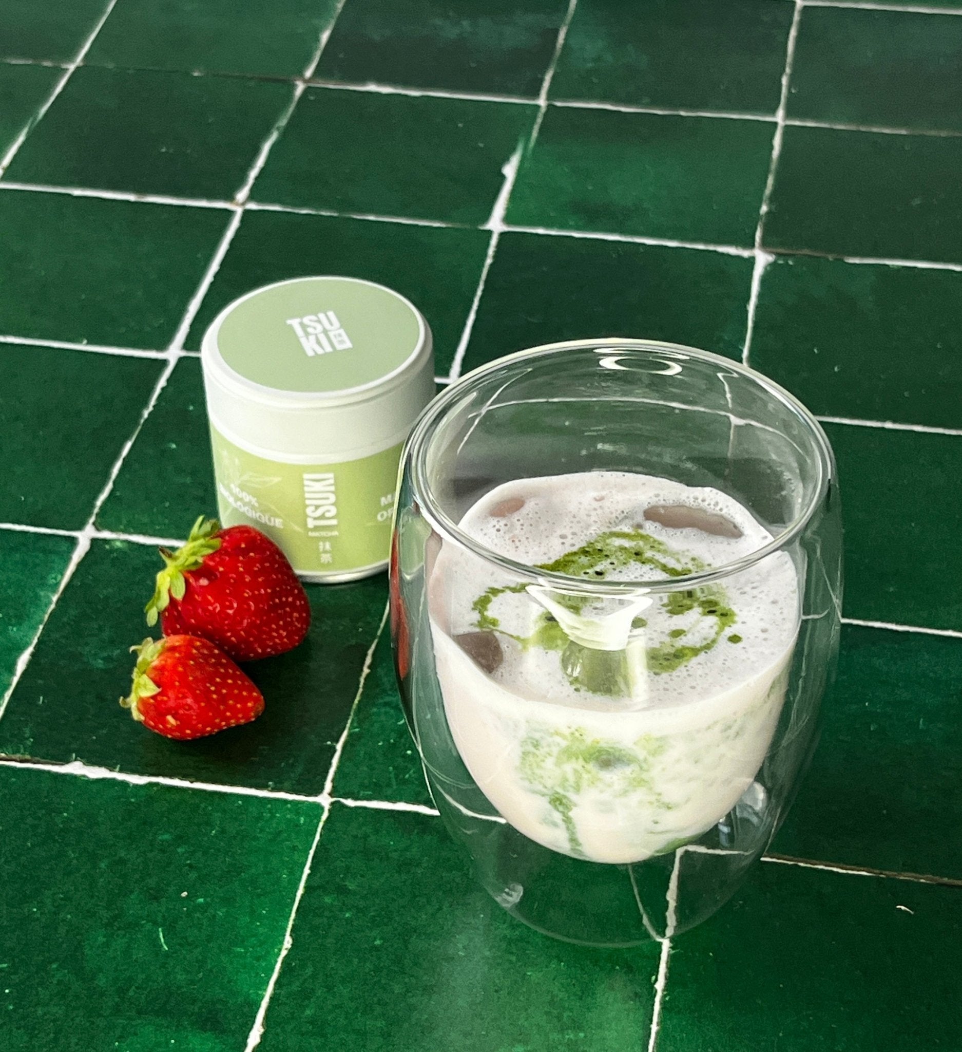 Matcha Onctueux à la Fraise - Tsuki Matcha
