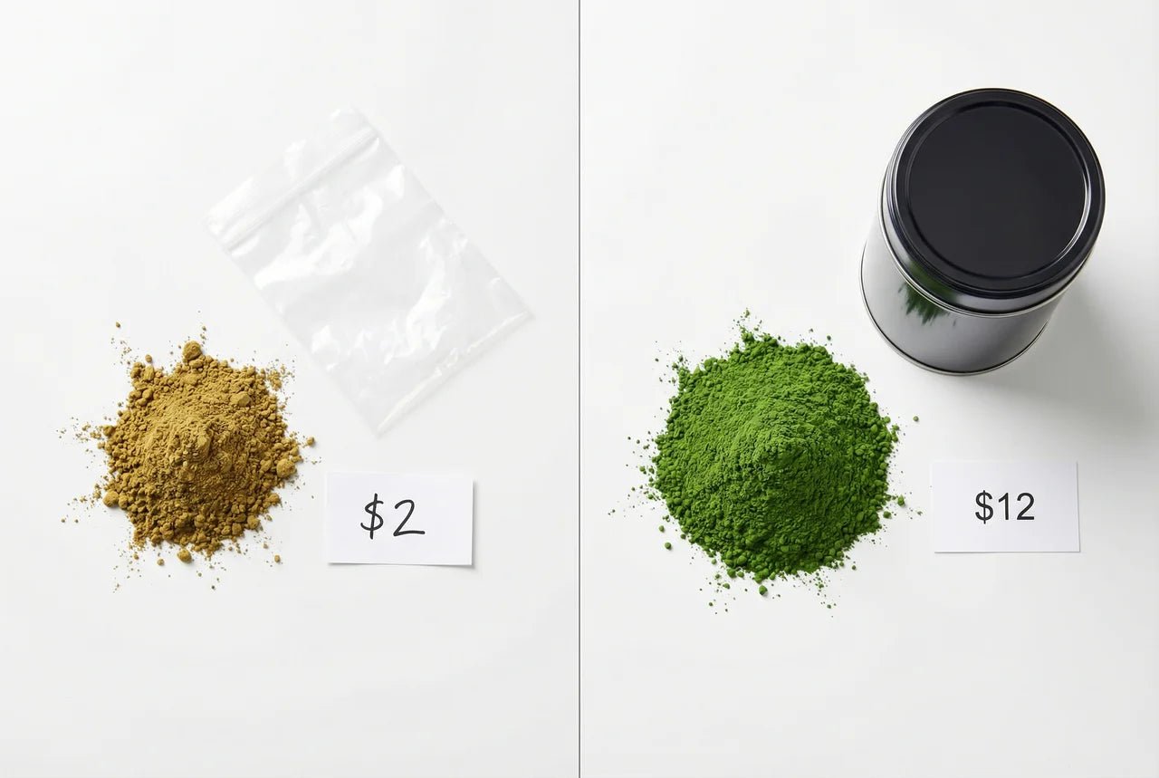 Matcha pas cher : ce que le prix bas cache vraiment - Tsuki Matcha