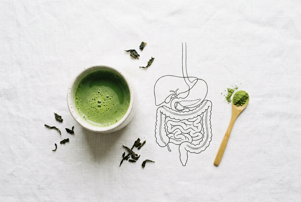 Matcha et digestion : bienfaits et précautions pour l'intestin