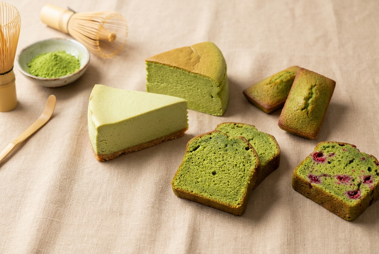 Gâteau matcha : 5 recettes faciles (cake, financier, cheesecake)