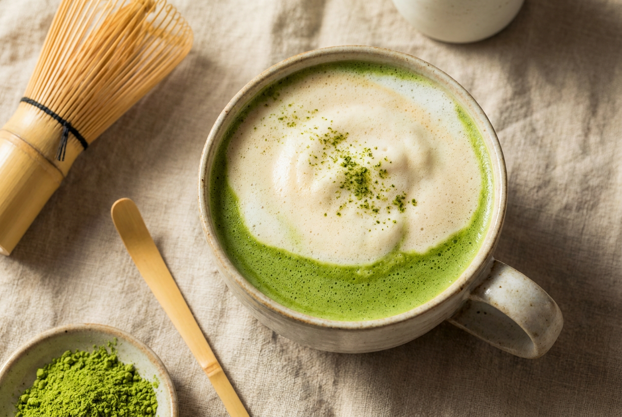 Comment faire un matcha latte maison (sans machine)