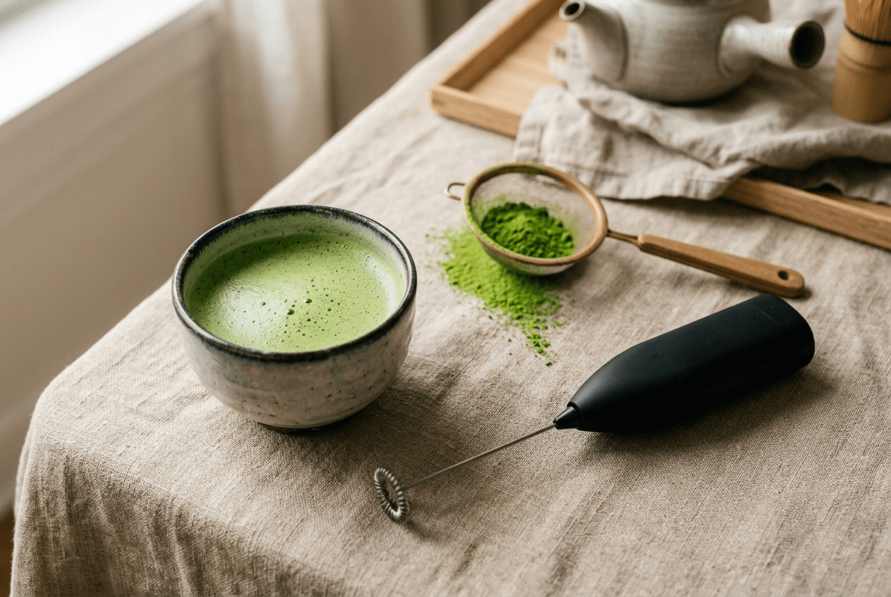 Mousseur à matcha : bien choisir et utiliser son mousseur électrique - Tsuki Matcha