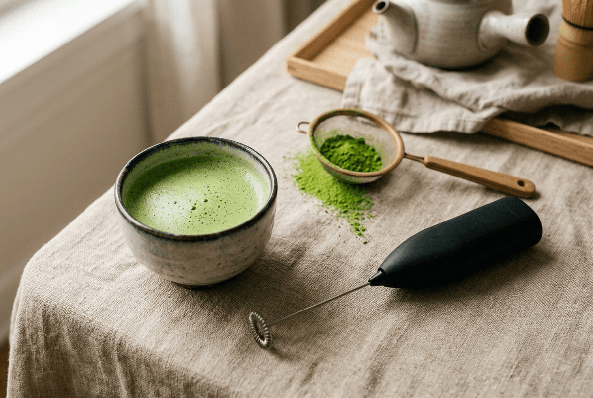 Mousseur à matcha : bien choisir et utiliser son mousseur électrique - Tsuki Matcha