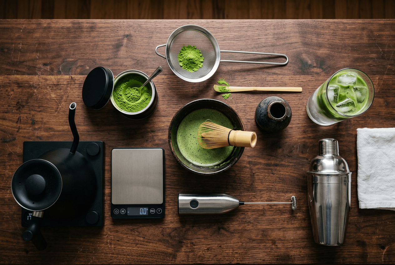 Quel équipement pour servir le matcha en café : guide complet du matériel pro - Tsuki Matcha
