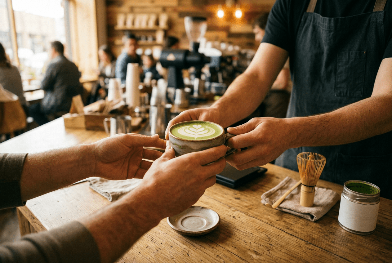 Storytelling matcha en café : comment vendre le matcha à vos clients (et créer la conversion) - Tsuki Matcha