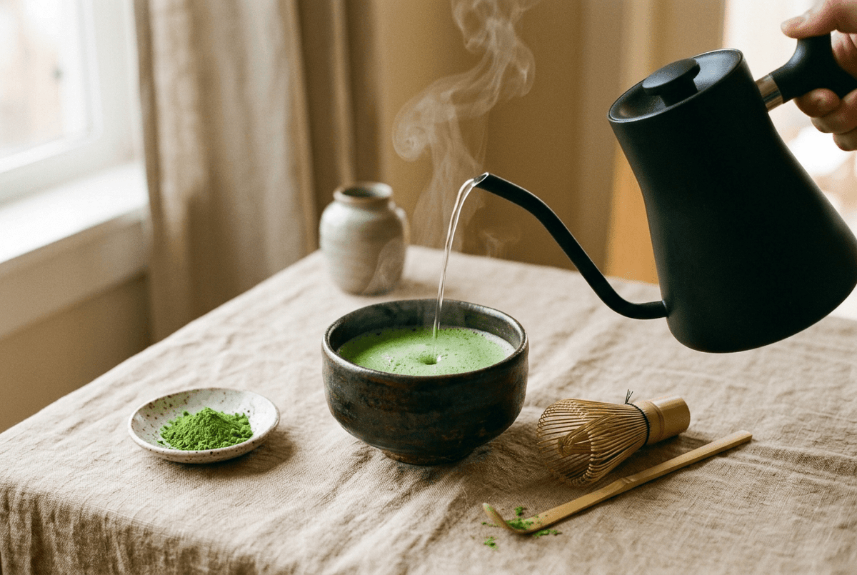 Température de l'eau pour le matcha : à combien de degrés la chauffer - Tsuki Matcha