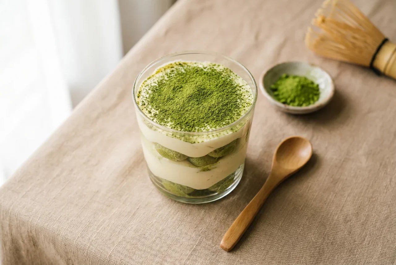 Tiramisu matcha : la recette fusion Japon-Italie - Tsuki Matcha