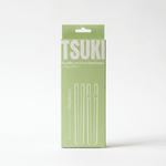 Lot de 4 pailles en verre - Tsuki Matcha