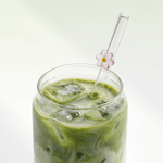 Lot de 4 pailles en verre - Tsuki Matcha