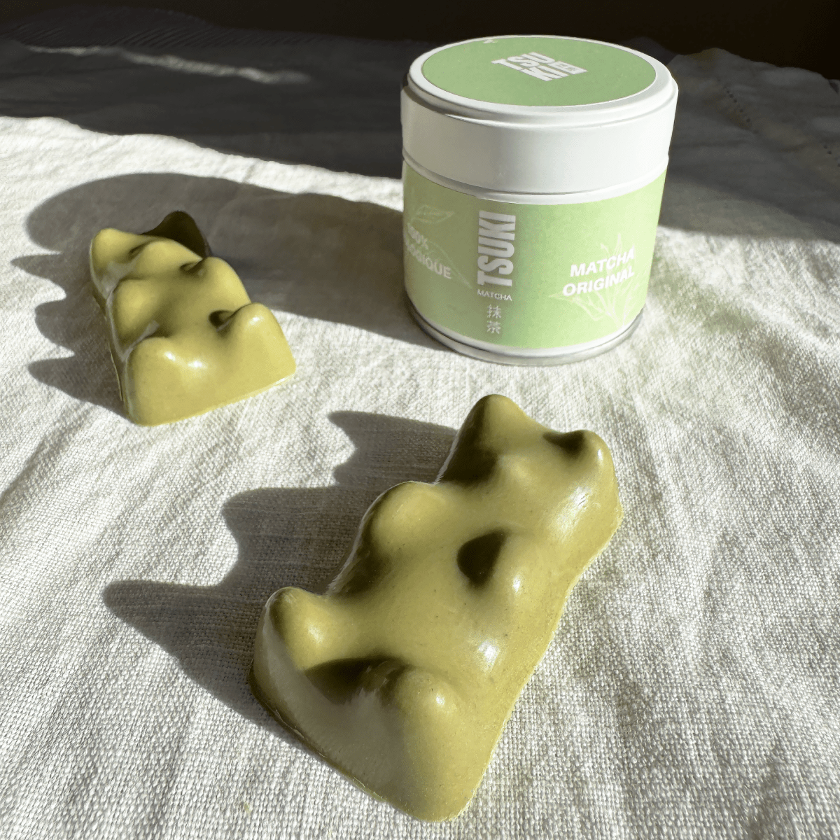 Ourson Chocolat Blanc Matcha - Tsuki Matcha