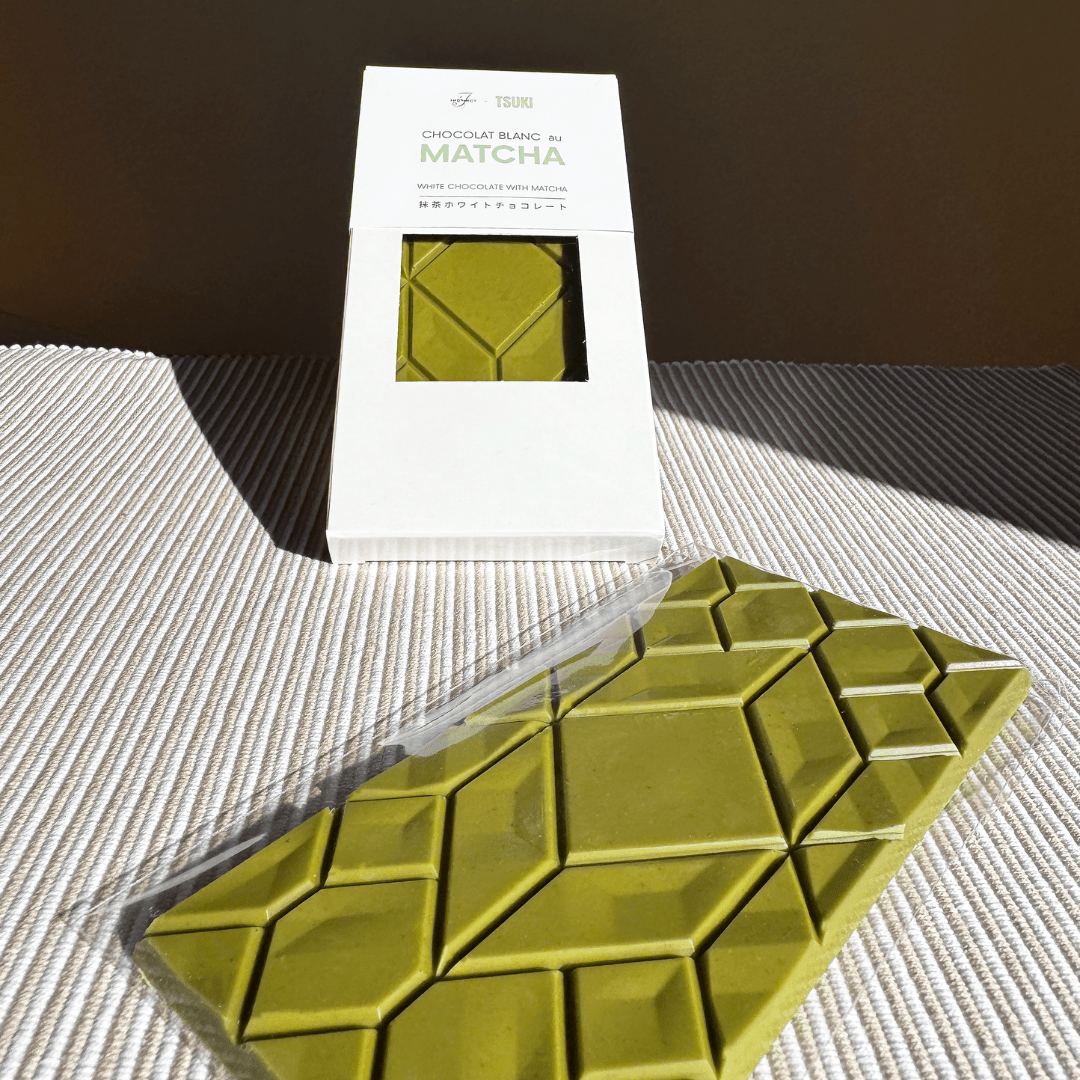 Tablette Chocolat Blanc au Matcha - Co-créée par Tsuki Matcha et Instinct